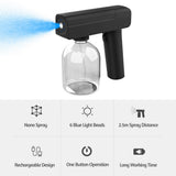 500ml/17oz Wireless Electric Sanitizer Sprayer Blue Light Nano Steam Water Spray Gun Home Office Disinfection Machine Atomizer