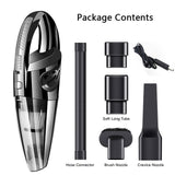 3200PA Handheld Vacuum Cordless Powerful Cyclone Suction Portable Rechargeable Vacuum Cleaner Easy Using Quick Charge Wet Dry