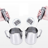 Handheld Electric Milk Frother Machine with 3 Pcs Stainless Steel Spring Wireless Whisk Foam Maker  for Cappucino Maker