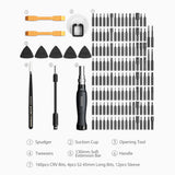 145pcs Screwdriver Bits &amp; Socket Set Drive Set Premium H4*28MM CR-V Alloy Steel Slotted Torx Star Hexagon Bits Magnetic Soft Pad