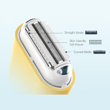 Professional Painless Hair Removal Private Part Epilator Rechargeable Women Body Face Leg Bikini Electric Shaver Hair Remover