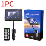 Bluetooth 5.0 Car MP5 Player FM Transmitter Support TF U disk music player with Remote Controller Multi Media Player