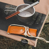 Folding Chopsticks Outdoor Camping Picnic Travel Portable Tableware A Pair of Chopsticks with Storage Bag
