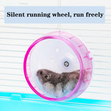 Ultra-quiet Hamster Wheel Roller Treadmill Guinea Pig Running Sports Round Wheel 12cm Home Small Animal Pet Cage Accessories