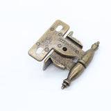 2pc Antique cabinet hinge Green bronze Folding Crown Head detachable hinges for furniture Wardrobe Cupboard door repair hardware