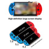 X12 Plus 7 inch Video Game Console Built in 1000 Games 16GB Handheld Double Joystick Game Controller Spupport AV Output TF Card