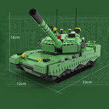 Military Series World War II Chinese Army 99A main battle tank DIY model Building Blocks Bricks Toys Gifts