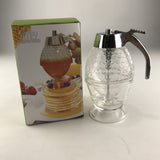 2pcs 200ml Honey Dispenser Acrylic ABS Syrup Dispenser Juices Honey Storage Pot Kitchen Tools Portable Honey Dispenser