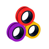 Anti-Stress Magnetic Rings Fidget Toys Magic Ringtools Children Finger Spinner Adult Decompression