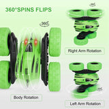 RC Stunt Car for Kids Toys RC Speed Cars 2.4Ghz Double Sided 360° Flips Racing Vehicle with LED Lights 4WD Driving Cars