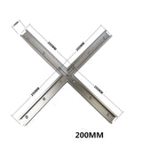 T-Track Intersection Kit Double Cut Profile Universal Cross T-track Connector with Predrilled Mounting Holes Woodworking Clamps