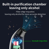 Portable Alcohol Tester High-Sensitive Electronic Breathalyzer Non-Contacting Detector USB Rechargeable with Digital LED Screen