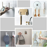 2/4/6/8 Pcs Punch-Free Strong Adhesive Paper Towel Holder Plastic Wall Mount Spool Paper Holder for kitchen Cabinet