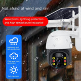 Outdoor Wireless Security Camera with Solar Panel 1080P WiFi 350° Viewing Angle Infrared Night Vision IP66 Waterproof