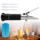 Beer Refractometer Brix 32% Wort ATC For Refractometer Beer Handheld Tool Hydrometer Concentration Spirits Test Refractometer