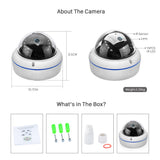 2MP 2.8mm wide Metal IP Camera 1080P 960P 720P Vandalproof  P2P Motion Detection RTSP 48V POE Surveillance CCTV Outdoor