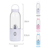 500ml Portable Juicer Electric Blender Kitchen Juicer Mixer Food Processor Charging Using Quick Multifunction Juicing Fruit Cup