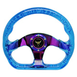 D Shaped 13 inch Auto Acrylic Steering Wheel Drifting Steering Wheel Parts