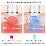 LED Photon Therapy Sonic Vibration Wrinkle Remover Hot Cool Treatment Anti Aging Skin Care Beauty Device Massage Rejuvenation