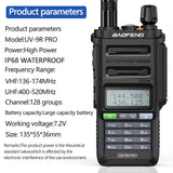 Baofeng Waterproof UV-9R PRO IP68  Dual Band 136-174/400-520MHz Radio Upgraded Of UV9R Walkie Talkie 50KM Range UV-XR BF-9700