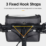 WEST BIKING 4.5L Large Capacity Cycling Bag Waterproof Bike Rack TPU Mobile Phone Holder MTB Front Frame Bag for 7.5inch phone
