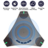 Conference Speaker And Microphone, 360° Omnidirectional Microphone With USB Hub And Intelligent DSP Noise Reduction