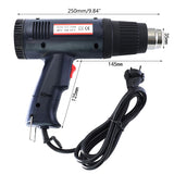220V 1500W EU Industrial Electric Hot Air Gun Thermoregulator Heat Guns Shrink Wrapping Thermal Power Tool