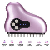 5 Gears Meridian Brush Handheld Massager ABS Zinc Alloy Electric Massage Brush Health Scraping Device Skin Care Massage Tool