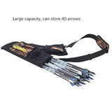 Four-barrel Quiver Quiver Quiver Bow And Arrow Bag Composite Recurve Can Be Back To Hang camouflage black universal quiver
