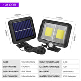 LED Solar Powered Wall Light Outdoor Waterproof PIR Motion Sensor Lighting Park Courtyard Fence Street Garden Decoration Lamp