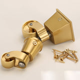Universal Caster Wheels 360 Degree Rotation Round/ Square Cup Brass Heavy Wheel Hardware Movable for Furniture Cabinet