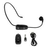 1 Set Wireless Headset Headworn  Microphone Mic Black for Speech Outdoor