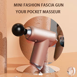Mini LCD Control Massage Gun Deep Muscle Massager Muscle Pain Body Neck Massage Exercise Relaxation Slimming Shaping Pain Relief