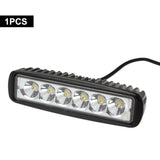6 LED 18W Car DRL Work Lights Spotlight Universal Offroad Automobile Truck Driving Fog Spot Lamp Headlight 1Pcs/2Pcs Light Bar