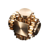 Hot Saling Fingertip Gyro Gear Linkage Cube Pure Copper Finger Mechanical Gyro Adult Decompression Toy Gift Craftsman Custody