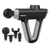 Percussion Massage Gun Double Handle Deep Tissue Muscle Massager Touch Control Neck Massage Relaxation Body Pain Relief Fitness