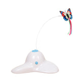 Cat Toys Funny Exercise Electric Flutter Rotating Kitten Toys Cat Chasing Teaser Interactive Flutter Bug Cat Butterfly Toy