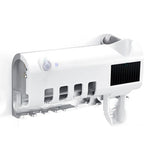 UV-Sterilizer Toothbrush Holder,Automatic Toothpaste Squeezers Dispenser for Toilet,Bathroom Accessories