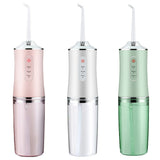 Home Portable Oral Irrigator USB Rechargeable Water Flosser Portable Dental Water Pick 220ML Water Tank Waterproof Teeth Cleaner