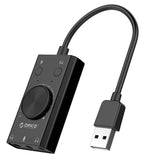 ORICO SC2 External USB Sound Card Stereo Mic Speaker 3.5mm Headset Audio Jack Cable Adapter Switch Volume Adjustment