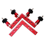 90 Degree Ruler L-shaped Auxiliary Fixture Fixing Clips For Woodworking Aluminum Alloy Positioning Ruler Professional Tools