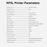 KINGROON KP5L 3D Printer Resume Power Off Printing DIY FDM 3D Printer Kit KP5 High Precision Printing Size 300x300x330mm