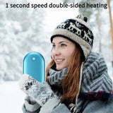 4000/8000mah Cute USB Rechargeable LED Electric Hand Warmer Heater Travel Handy Longlife Mini Pocket Warmer Home Warming Product