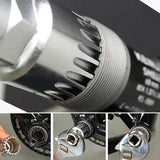 Bicycle Cassette Removal Tool Multifunctional Bike Repair Tool Kits Bicycle Sprocket Removal Too Set for All Bike Types