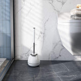 Rubber Head Frame Cleaning Brush For Bathroom Wall-mounted Household Floor Cleaning Bathroom Accessories Toilet Brush Holder