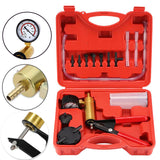 DIY Brake Fluid Bleeder Tools Hand Held Vacuum Pistol Pump Tester KitAluminum Body Pressure Vacuum Gauge Multi-functiona