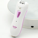 J0PE Portable Women Electric Epilator w/ LED light Rechargeable for Women Legs Arms