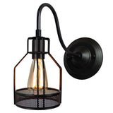 Vintage Led Wall Light Retro Loft Industrial Wall Lamp Black E27 Iron Simple lampshade Cage Guard Sconce Indoor Lighting Fixture