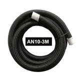 3 Meters AN4 AN6 AN8 AN10 Fuel Hose Oil Gas Cooler Hose Line Pipe Tube Nylon Stainless Steel Braided Inside CPE Rubber Fuel Hose