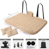 Universal Inflatable car mattress outdoor camping inflatable bed PVC flocking Multifunctional Car inflatable bed car accessories